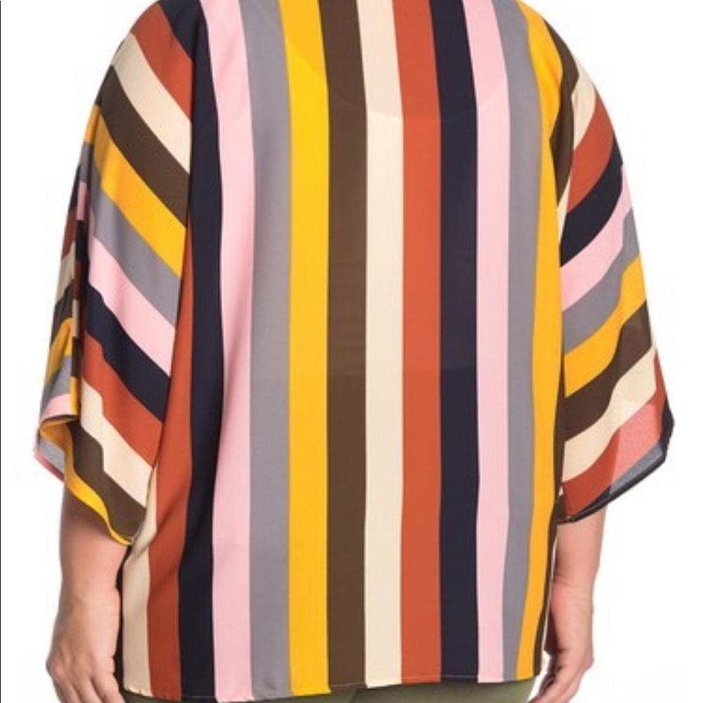 NWT Striped Kimono - Picture 2 of 6